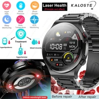 2022new smart watch men laser treatment healthy monitors smartwatch fitness sports waterproof watch for men xiaomi realme huawei