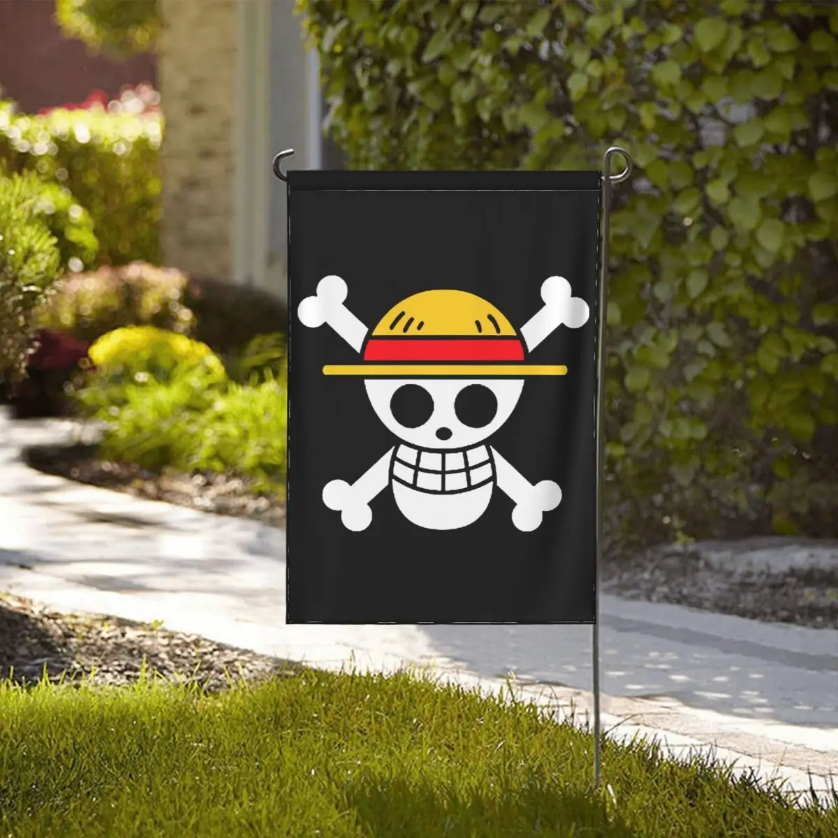 

Anime One Piece Luffy Garden Flag Double-sided Printing Decorative Flags Yard Banner Holiday Flag Party Outdoor Home signs