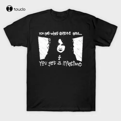 

New Sandman Death You Get What Another Gets You Get A Lifetime Comic Black T-Shirt Cotton Tee Shirt Unisex