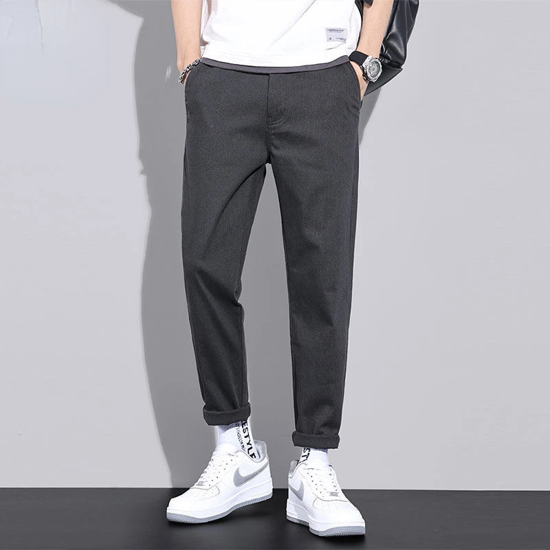 

2022 Spring Autumn New Men's Business Casual Suit Pants Men Elastic Casual Loose Long Trousers Formal Social Suit Pant T321