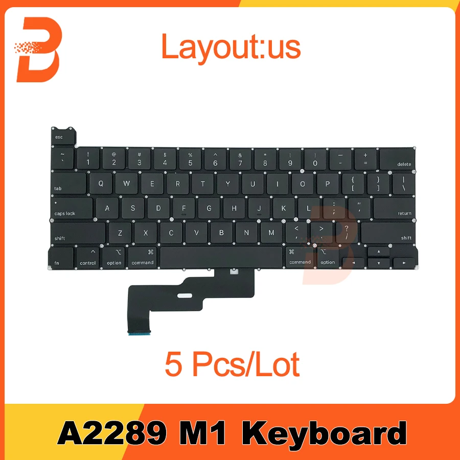 

5pcs/lot New Laptop keyboard For Macbook Pro Retina 13" A2289 US English Keyboard Replacement 2020 Year
