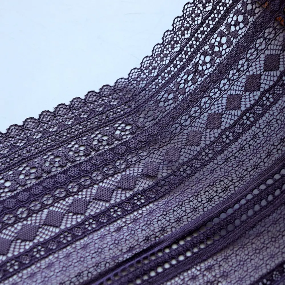 2YDS 16 см Широкий темно-Золотой Цветочный вышитый эластичный кружевной отделкой