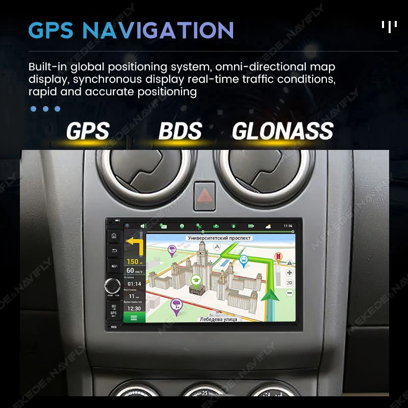 Android 13 7-дюймовый 8227 автомобильный радиоприемник для Nissan Honda Toyota VW Универсальный 2