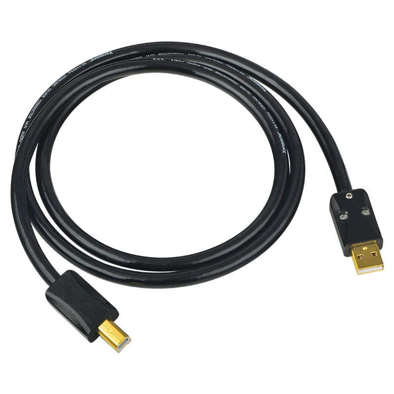 Hi-Fi 4n стерлингового серебра USB-кабель a to b обновление декодера данных USB dac/CD микшер