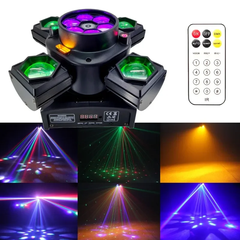 Крытый луч пчелиного глаза встряхивающий лазерный стробоскоп DJ Light шесть 4