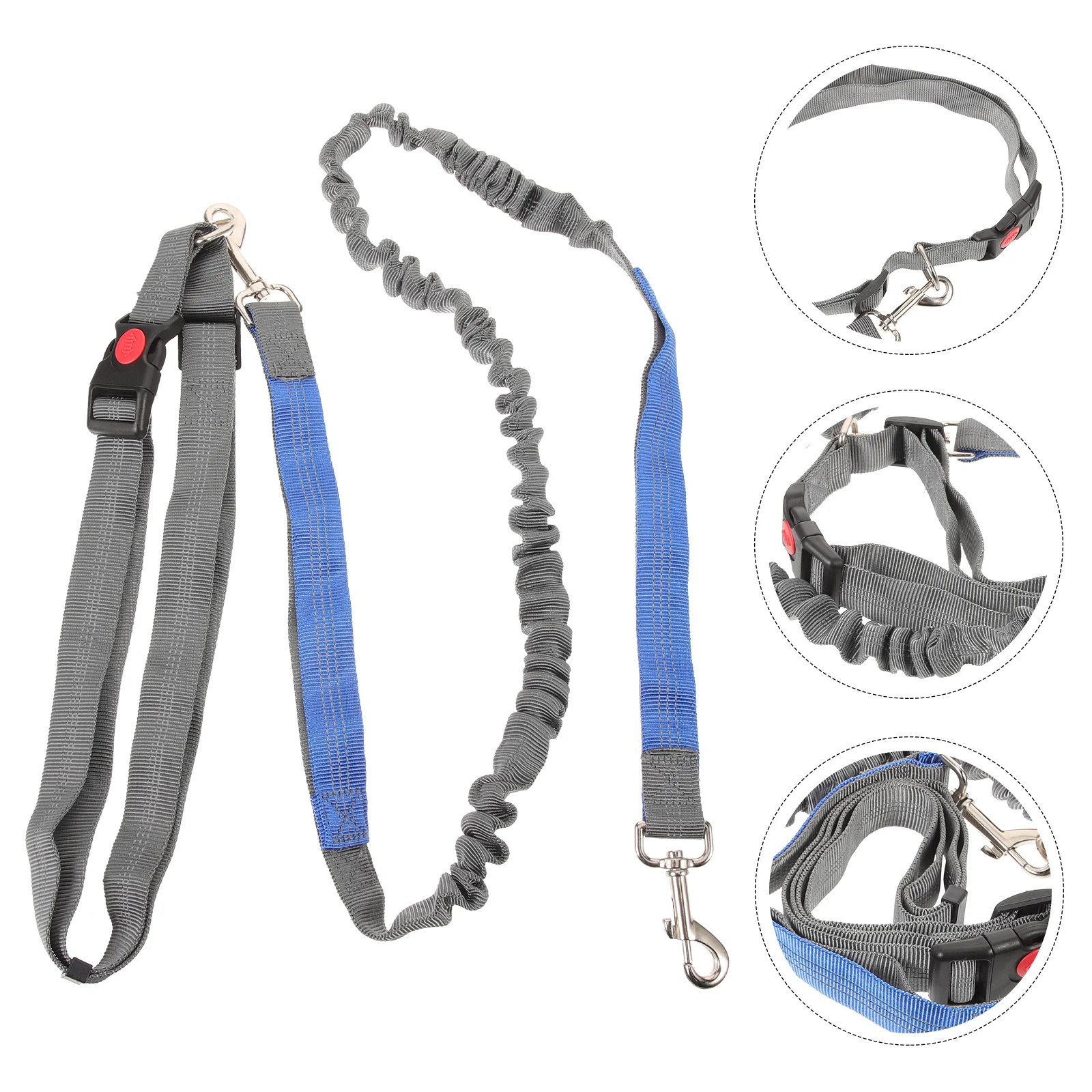 

Dog Leash Waist For Walking Rope Running Bungee Belt Pet Traction Hands Free Pulling
