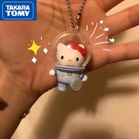 takara tomy hello kitty cartoon keychain cute hand made twist ball pendant childrens toys