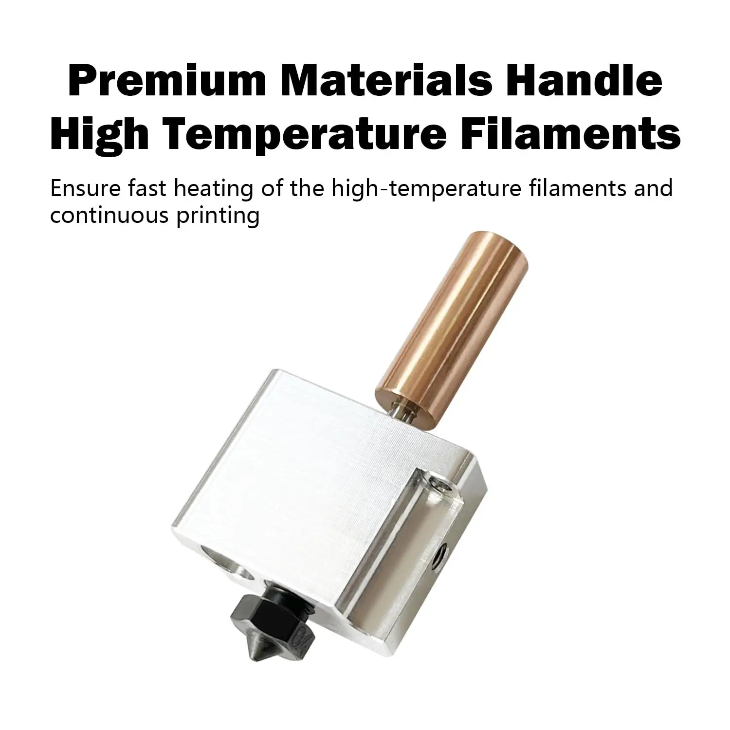 Фото Закаленный Hotend для Flsun T1/T1 Pro, комплект экструдера с печатающей головкой 0,4 мм, Hot End №3