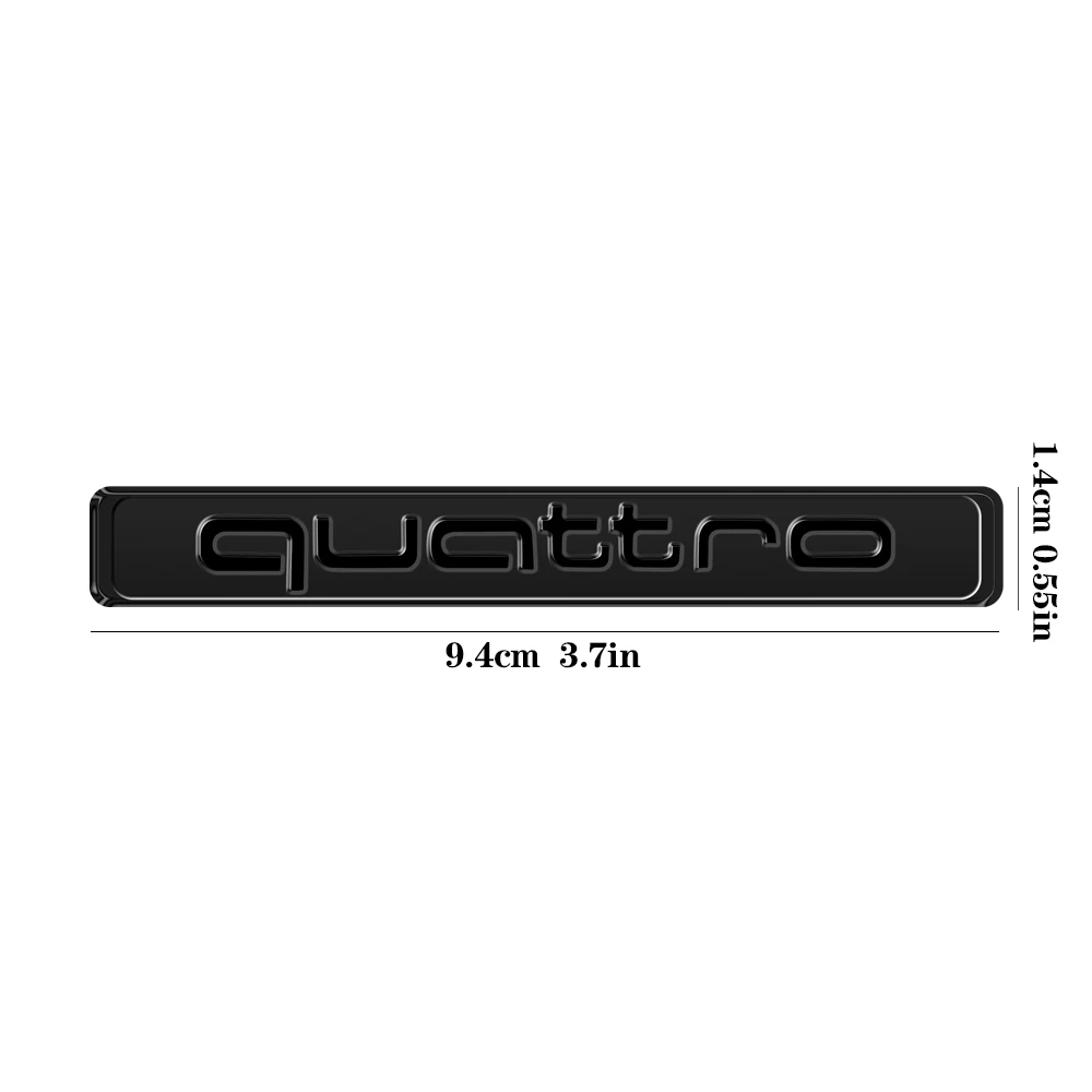 

3D ABS QUATTRO Эмблема Автомобильная декоративная наклейка Авто аксессуары для Audi A4 B8 B6 B9 B7 A3 8P 8V 8L A6 C7 C6 C5 Q5 A5 Q7 A1 Q3 A7