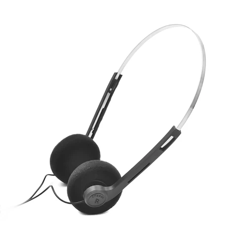 INS проводные ретро наушники MP3 Walkman черные/оранжевые ABS+ПВХ