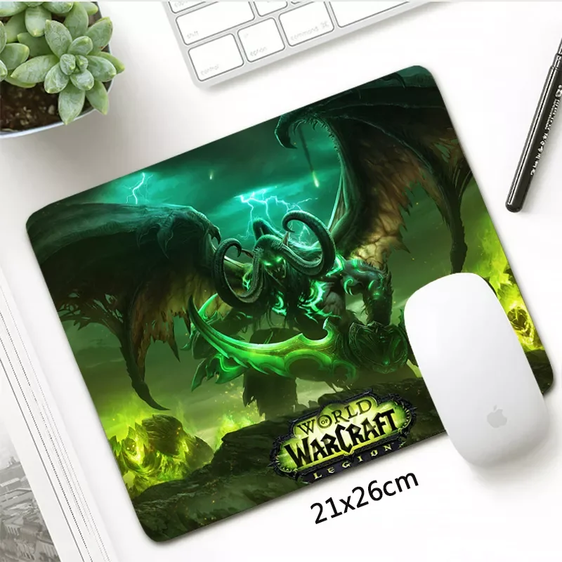 

21x26cm Gaming Mouse Pad World Of Warcraft Mousepad Horde Alliance Table Mouse Mats Small Rubber Anti-Slip Fashion Desk Mat