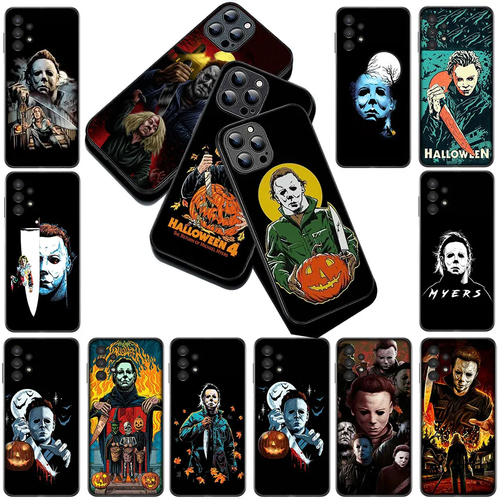 Фото Чехол Halloweens Curse Of Michael Myers Мягкий чехол для телефона Motorola Moto E14 E15 G04 G05 G14 G34 G35 G84 G24 A54 G15 Power E22 №5
