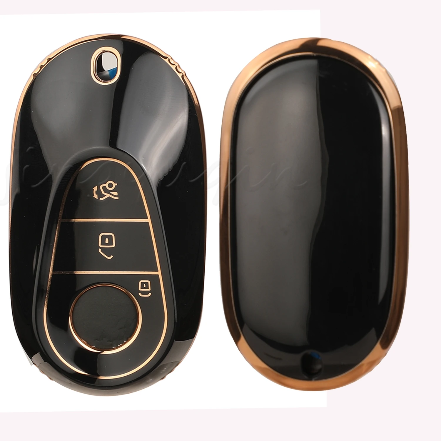 

Jingyuqin Новый Мягкий ТПУ Автомобильный ключ для Mercedes Benz C S Class W206 W223 S350 C260 C300 S400 S450 S500 автомобильные аксессуары