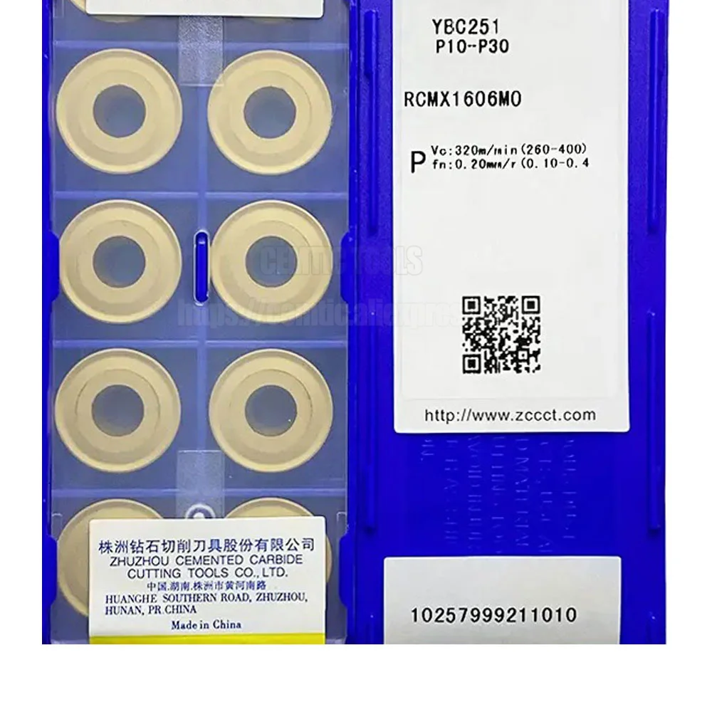 

ZCC CNC Alloy Blade YBC251 RCMX1606MO