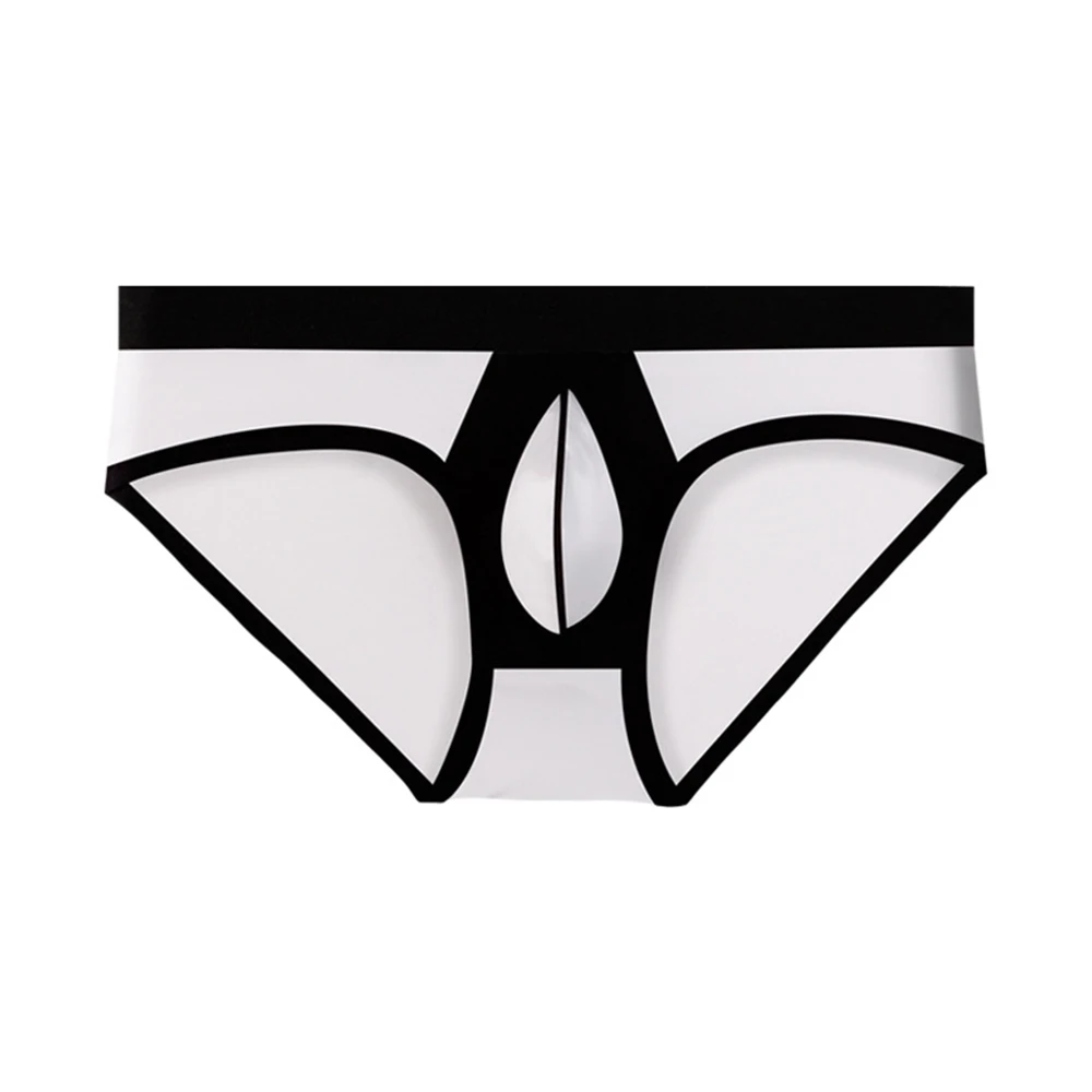 

Ice Silk Sexy U Convex Pouch Briefs Men Thong G-String Underwear Low Waist Lingerie Underpants Scrotum Bulge Panties