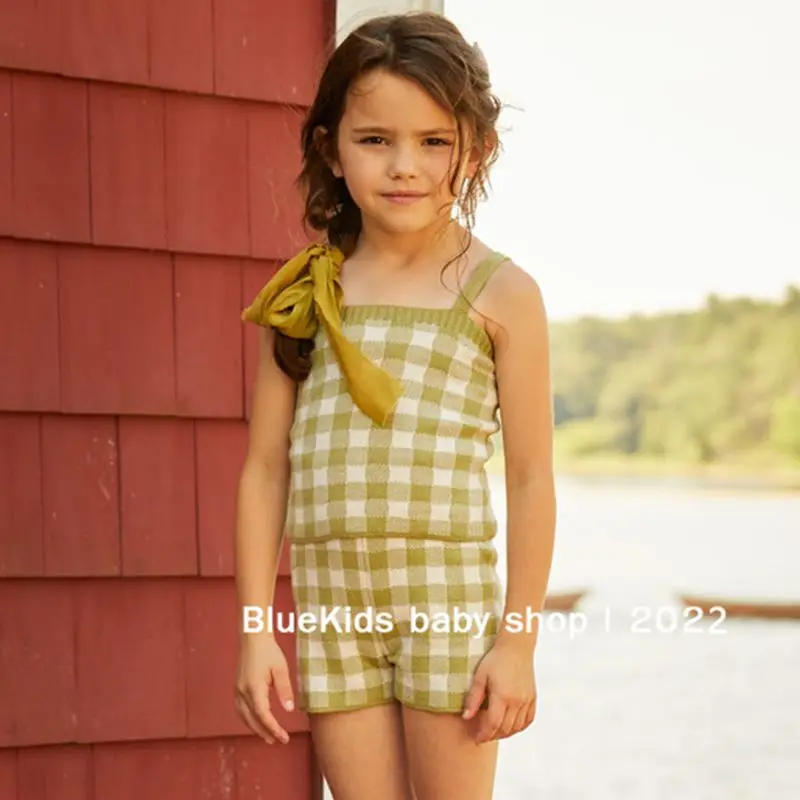 Комбинезон детский для девочек из льна с юбкой | Детская одежда и обувь