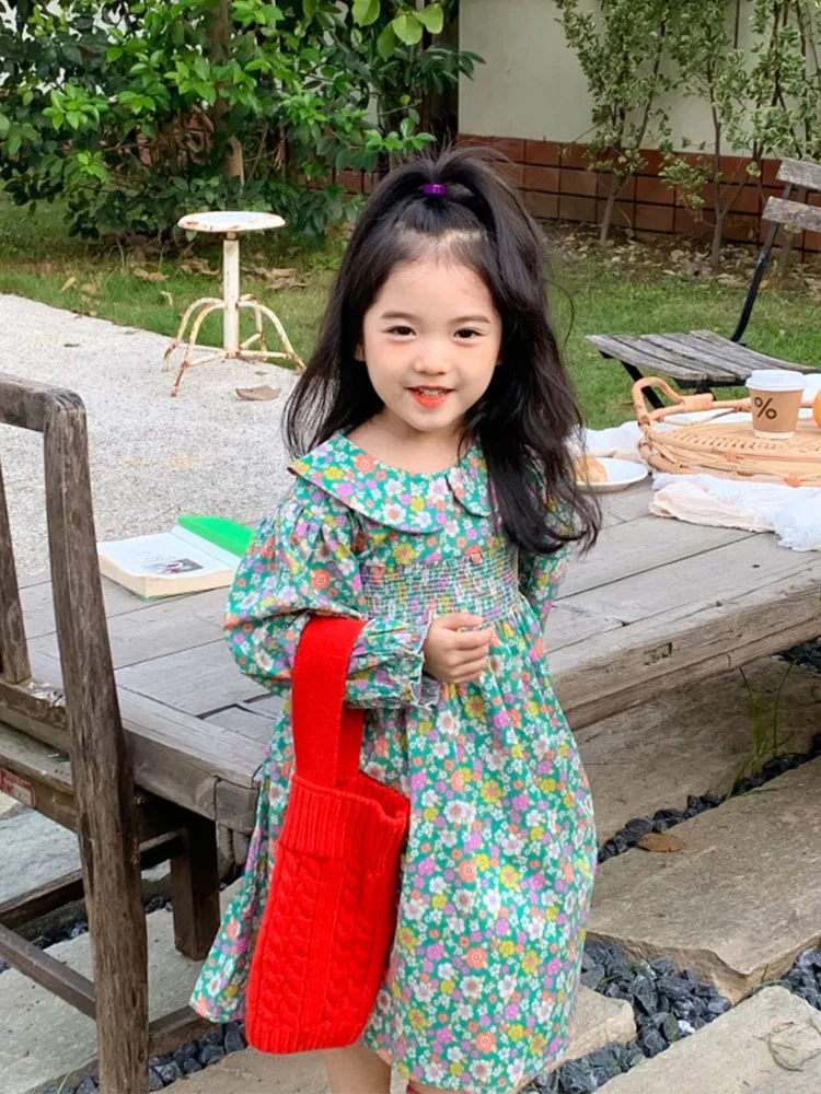 

Платье детское с длинным рукавом и воротником «Питер Пэн»