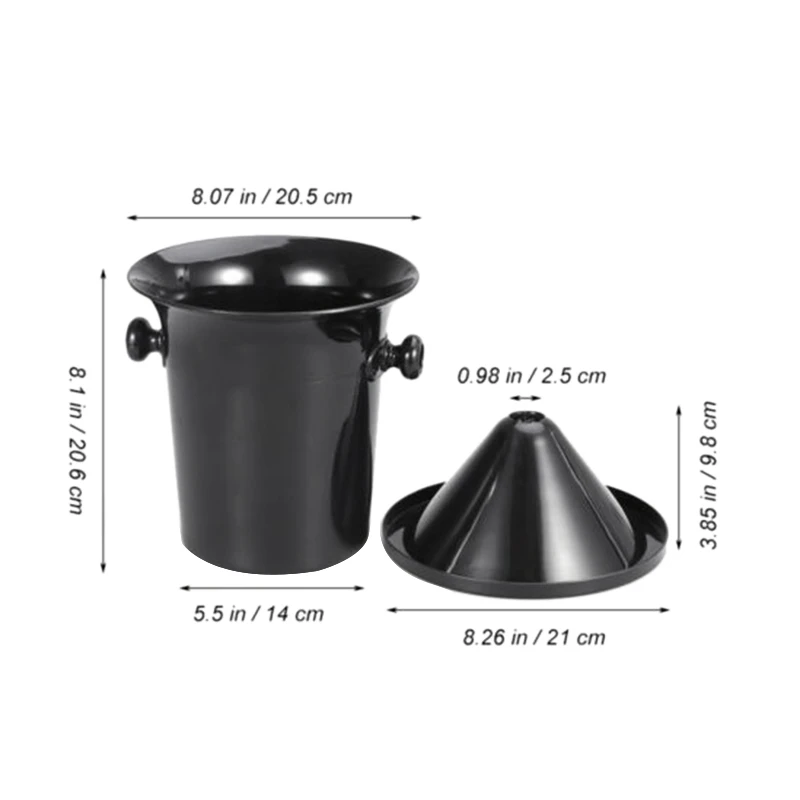 4 шт. черная пластиковая кружка для вина-стандартный размер с черной воронкой