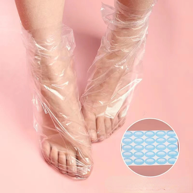 

100PCS Transprent Disposable Foot Bags Detox SPA Covers Pedicure Prevent Infection Remove Chapped Foot Care Tools Bath Wipe