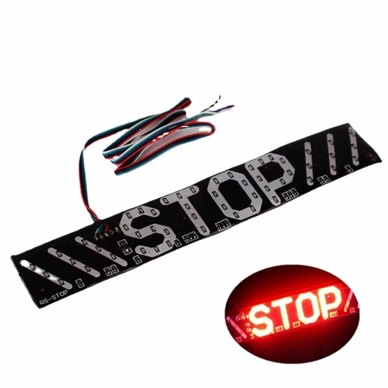 

1PC LED Motorcycle Light Flash STOP Indicator Lamp Brake Turn Signal Driving Taillight Universal Warning Light Accessories