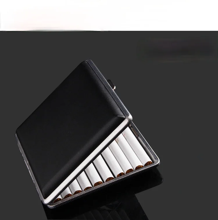 

20 шт., кожаный чехол для сигар с металлическим зажимом