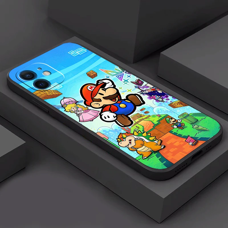 super mario phone case for funda iphone 13 11 pro max 12 mini x xr xs max 6 6s 7 8 plus back carcasa soft coque celular free global shipping