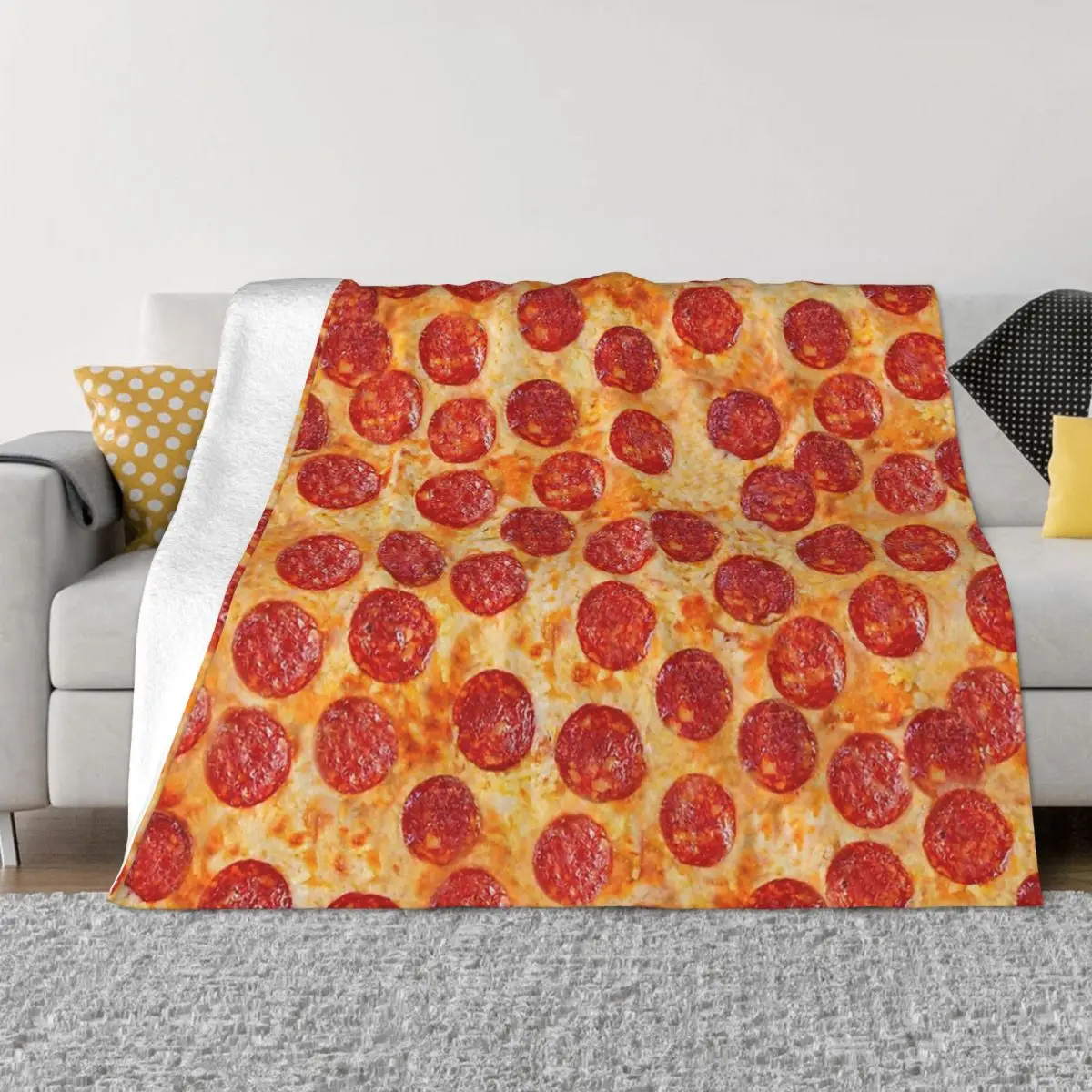 

Переносные теплые одеяла с рисунком перец, пиццы