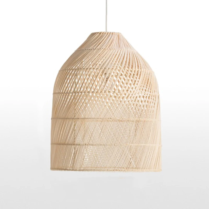 

Подвесной светильник из ротанга ручной работы, японский ваби-саби, потолочная люстра для ресторана, домашний декор, подвесные светильники в стиле ретро, светильник E27