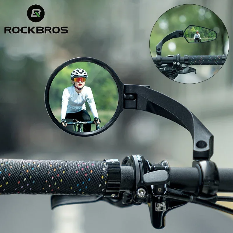 ROCKBROS зеркало заднего вида для велосипеда HD мотоцикл скутер MTB на руль 360° °