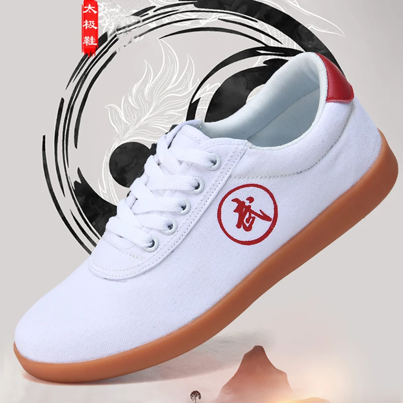 

2022 Summer New Kung Fu Shoes Traditional Chinese Shoes Breathable Taekwondo Sneakers Lace Up Wear-Resisting Outdoor Sport Shoe