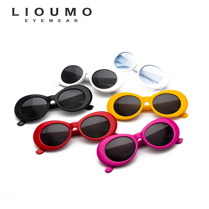 Овальные Солнцезащитные очки LIOUMO в стиле ретро для мужчин и женщин винтажные
