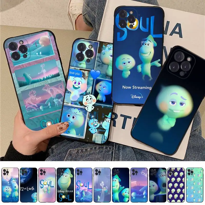 

Disney soul Phone Case Silicone Soft for iphone 14 13 12 11 Pro Mini XS MAX 8 7 6 Plus X XS XR Cover