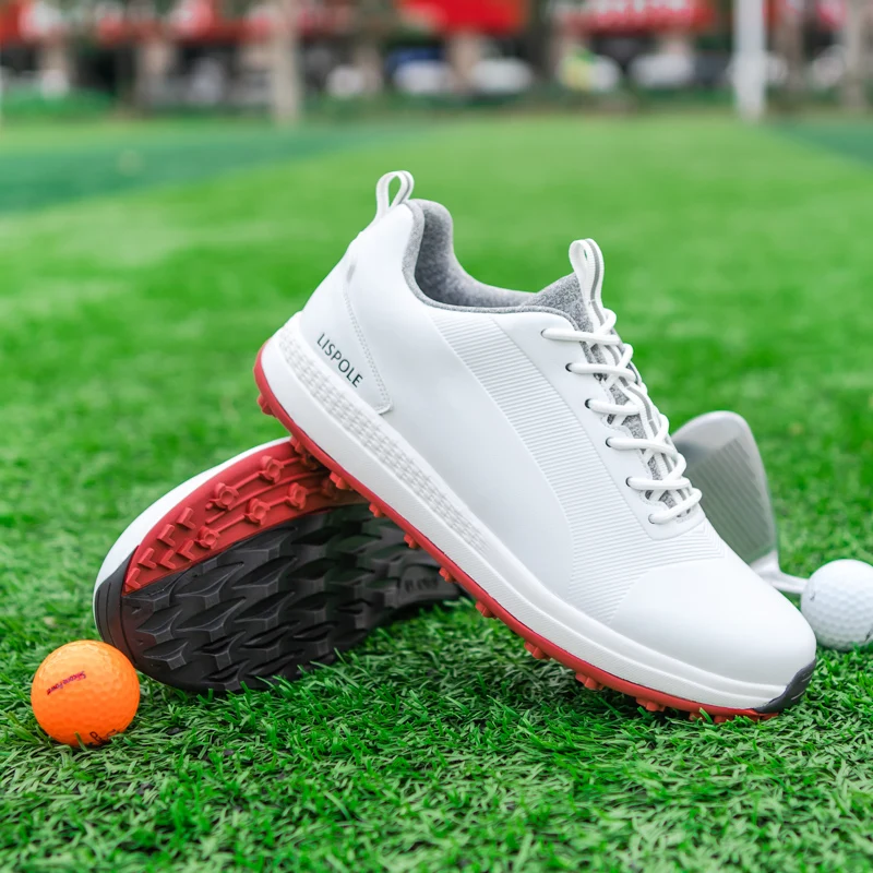 39-47 Professional Golf Shoes Women Rubber Anti Slip Men Gym Golfer Sneakers Man Leather Golf Shoes Plus Size