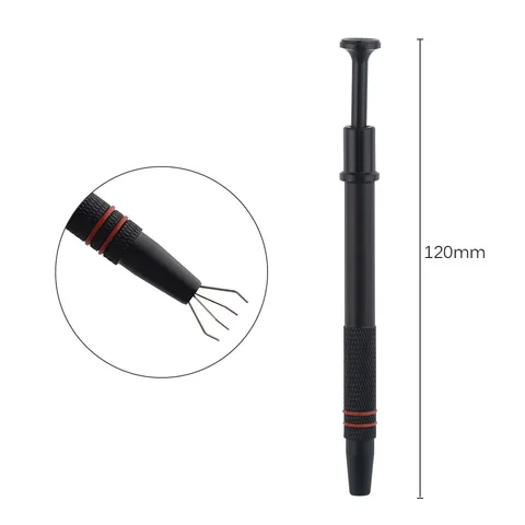 Антистатический зажим для удаления микросхем печатной платы с 4-зубцами, захват, инструмент для захвата, пинцет ESD для ремонта печатных плат компьютера