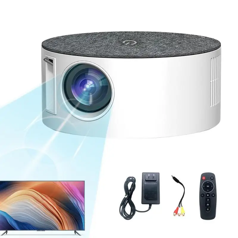 

Mini Projector LED Home Media Audio Player T50 Portable Projectors Supports 1080P AUX USB Video Beamer Outdoor Movie Projectors
