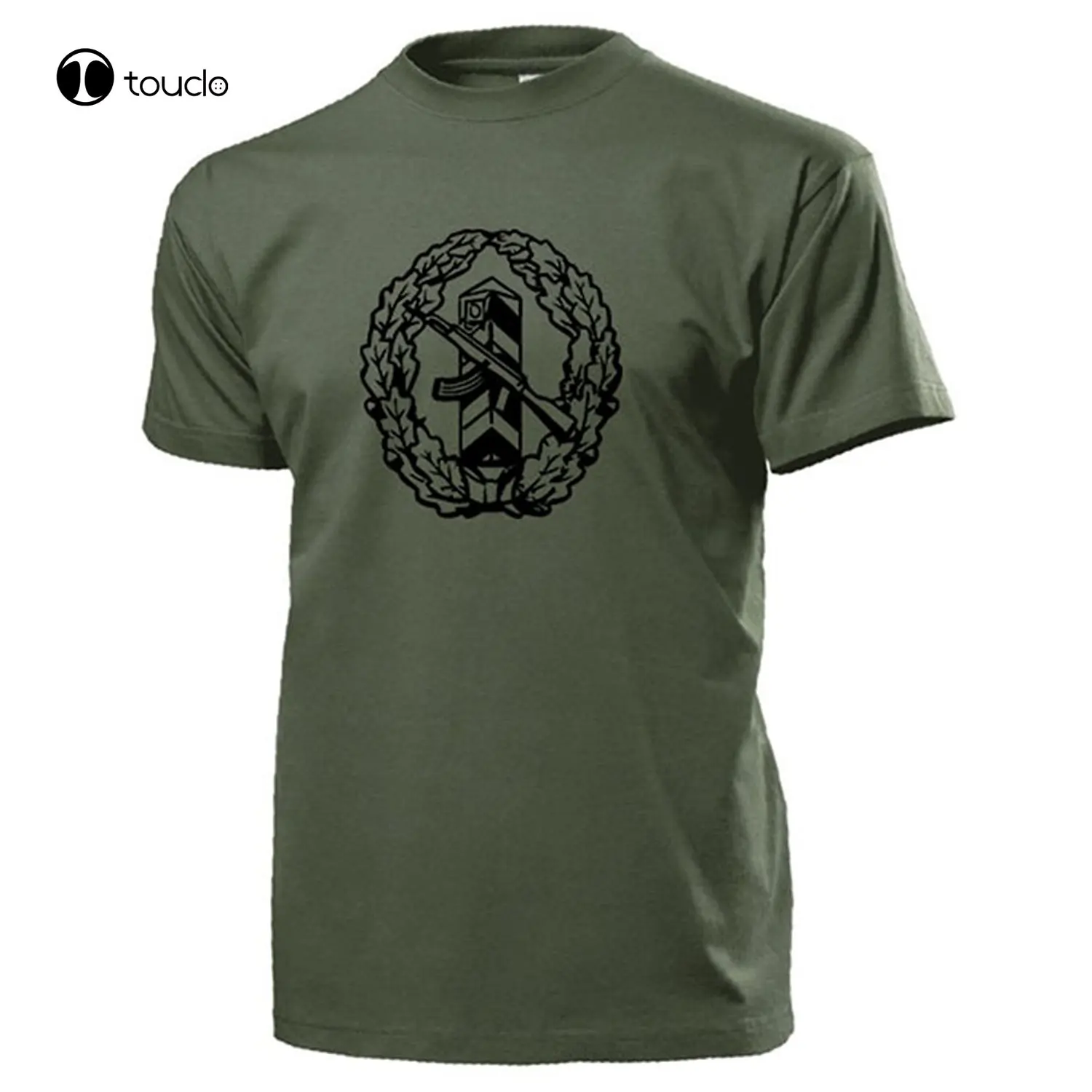 

Новая летняя крутая футболка Ddr Grenzgroup Nva защитный шнур бордюр ворс Ak74 Германия резервист Берлинская хлопковая футболка унисекс
