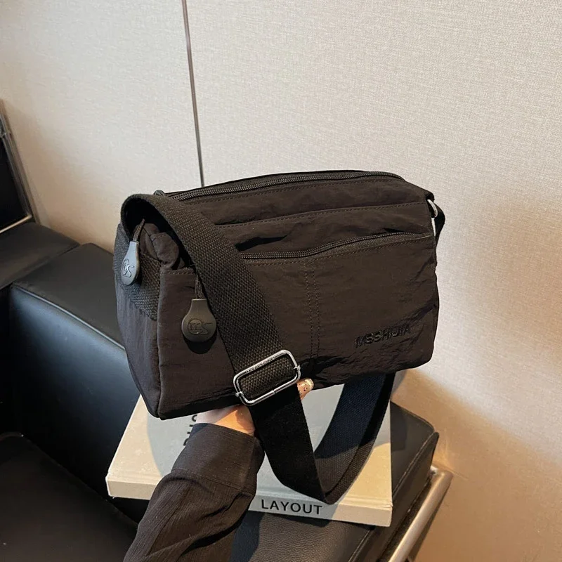 Повседневные мягкие нейлоновые сумки на плечо большая вместительная швейная