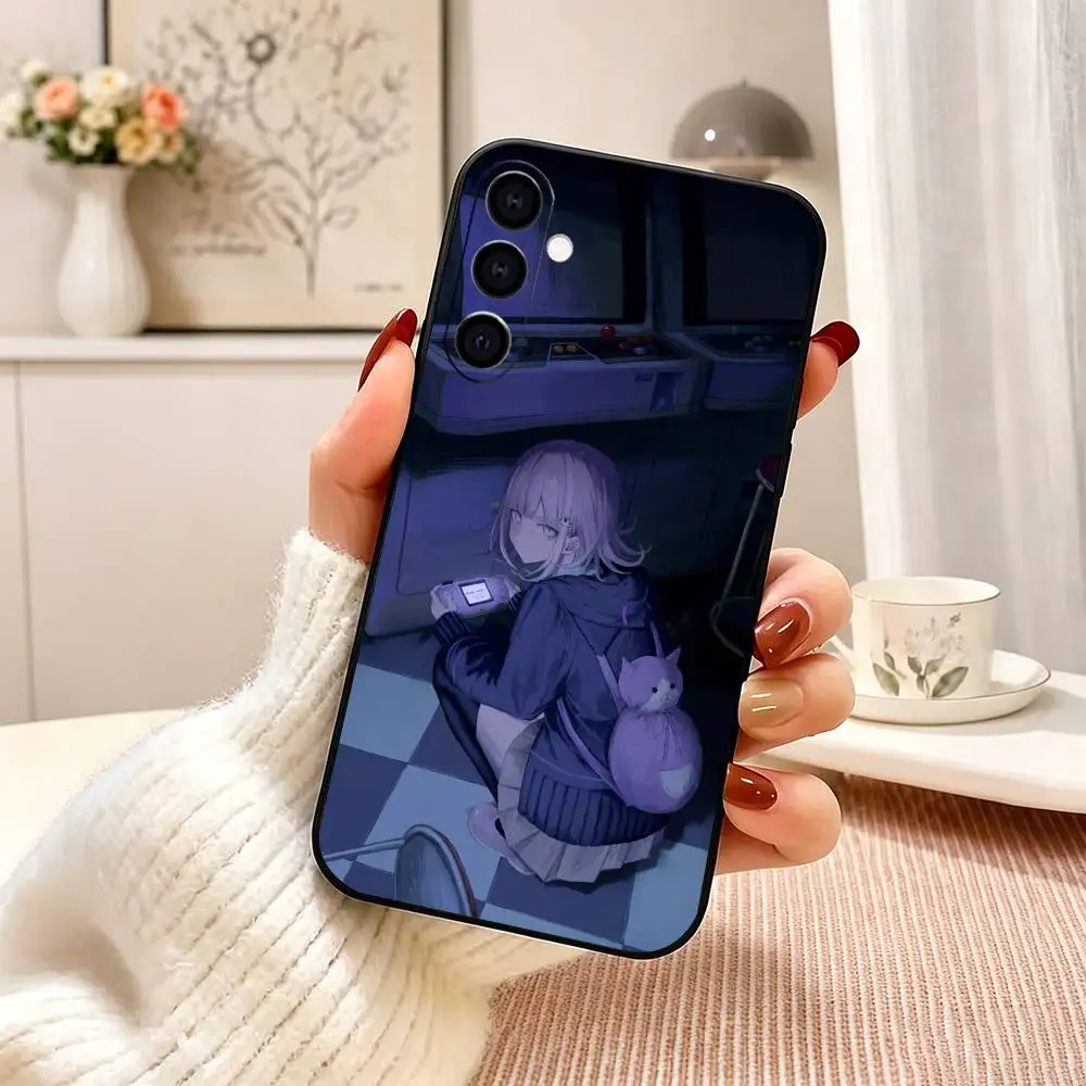 Фото Чехол для телефона Danganronpa Chiaki Nanami для Samsung Galaxy A73, A72, A71, A70, A53, A52, A51, другие модели, мягкий черный чехол №4