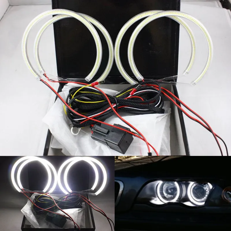 

FSYLX SMD СВЕТОДИОДНЫЙ ангельские глазки для BMW E38 E36 E39 E46 Автомобильный светодиодный DRL фара halo rings E39 E46 Проектор 4*131 мм SMD СВЕТОДИОДНЫЙ ангельские...