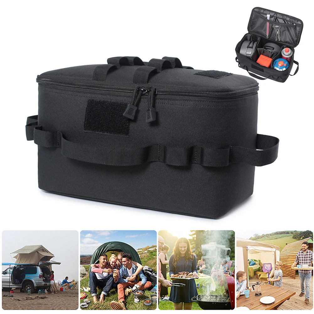 

Camping Storage Bag Multiple Purpose Carry Bag Large Capacity Camping Accessories Tool Bag Travel BBQ Organizer Hanging Tote