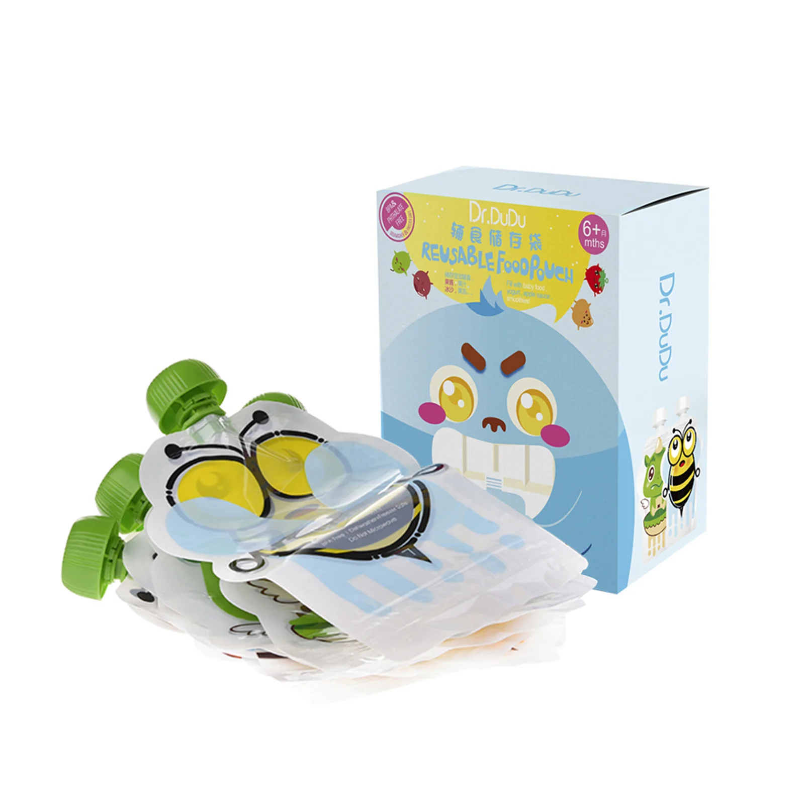 

8 шт./компл. герметичный пакет для хранения пищевых продуктов, целлюлоза из пюре ручной работы, 150 мл, двойная молния