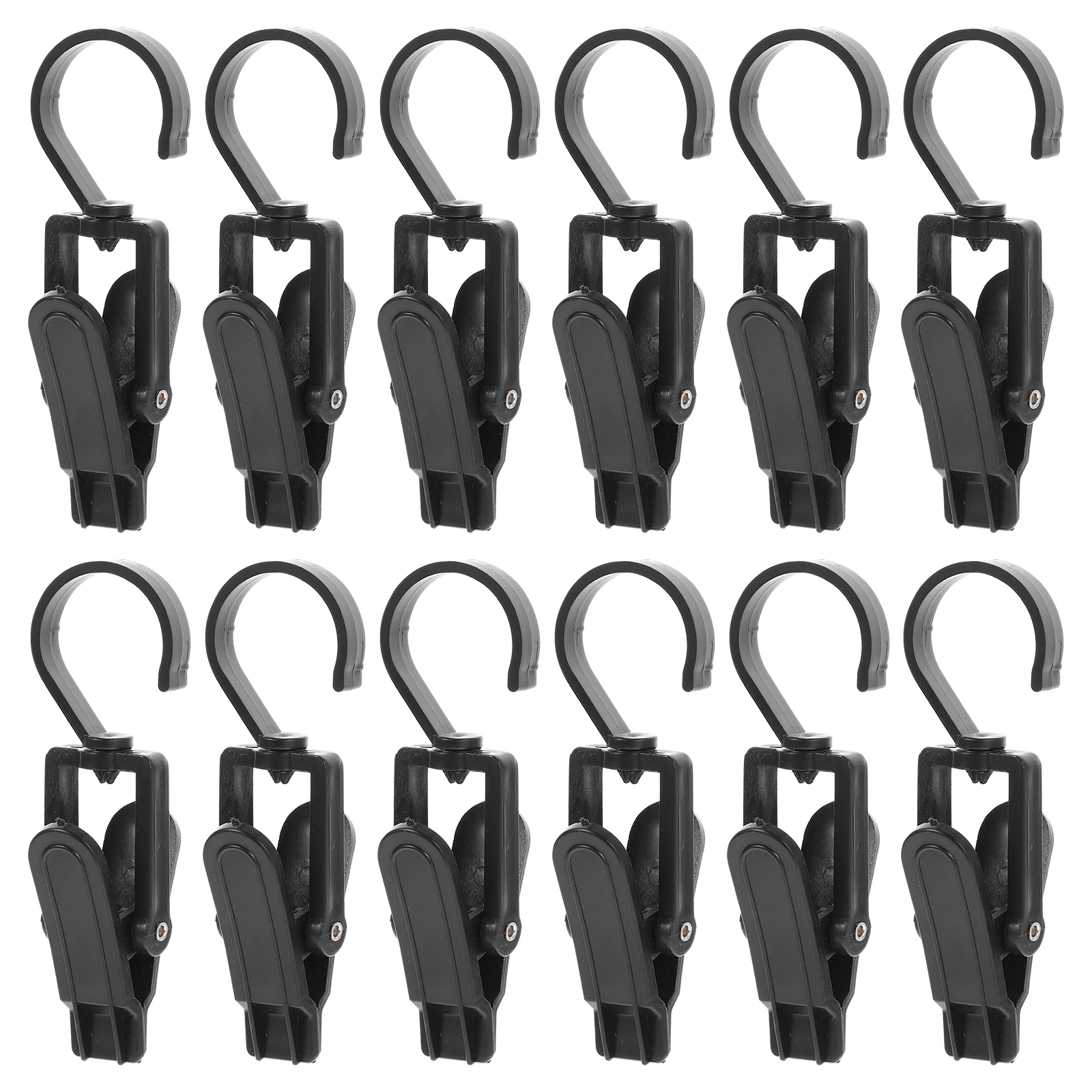 

50 pcs Swivel Curtain Clips Hanging Hat Clips Clothes Clips Pants Clips Socks Clips for Home