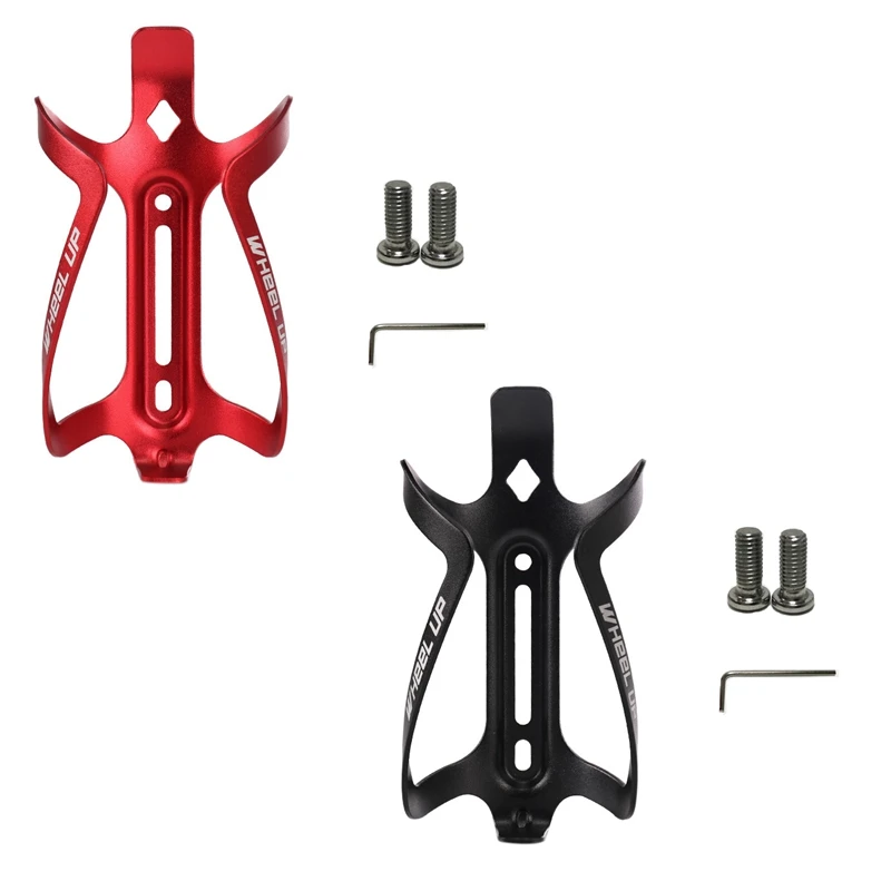 

WHeeL UP Aluminum Alloy One Piece MTB Bicycle Water Bottle Cage for Road Bike, Mountain Bikes, Prams and Wheelchair