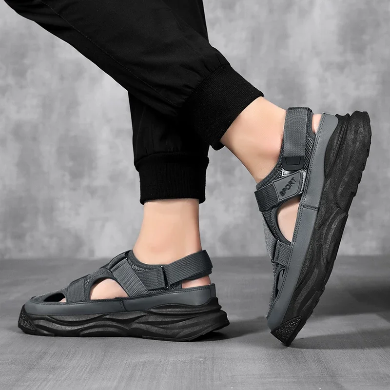 Сандалии мужские для пляжа Баотоу накидки Спортивные Повседневные