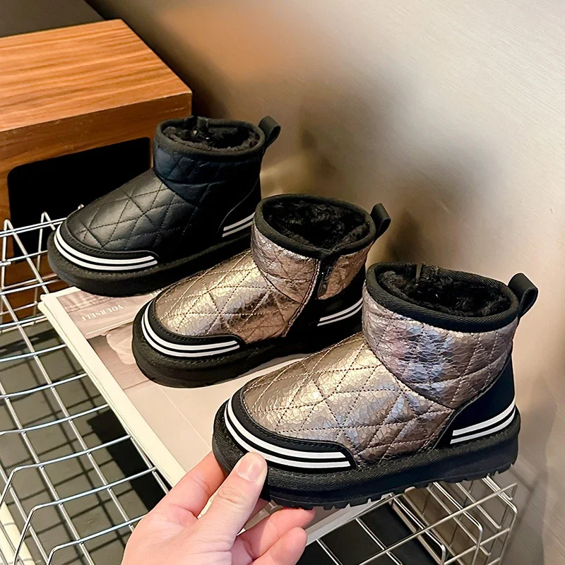 Новые зимние детские ботинки для мальчиков уличные утепленные теплые