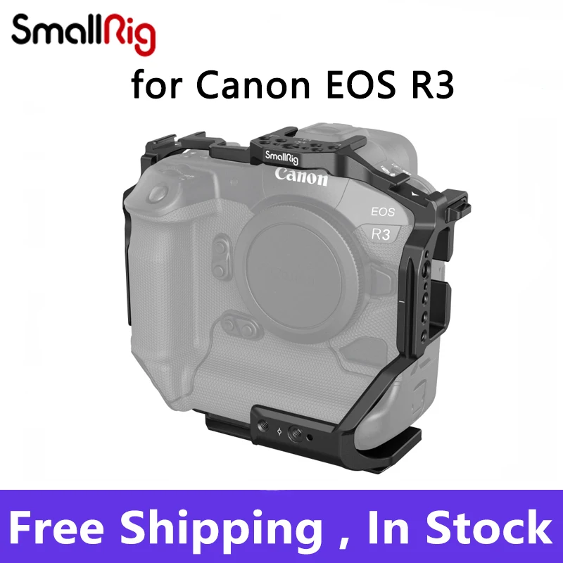 

SmallRig Camera Cage for Canon EOS R3 All-in-one Full Cage with Arca-Swiss Quick Release Plates for Multi-Scene Shooting 3884