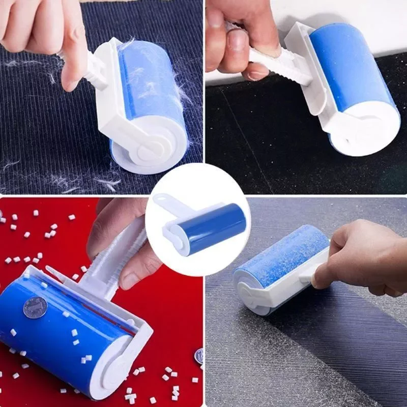 

Portable Washable Dust Filter Drum Roll Sticky Hair Hair Removal Device Cleaner Cleaning Brush