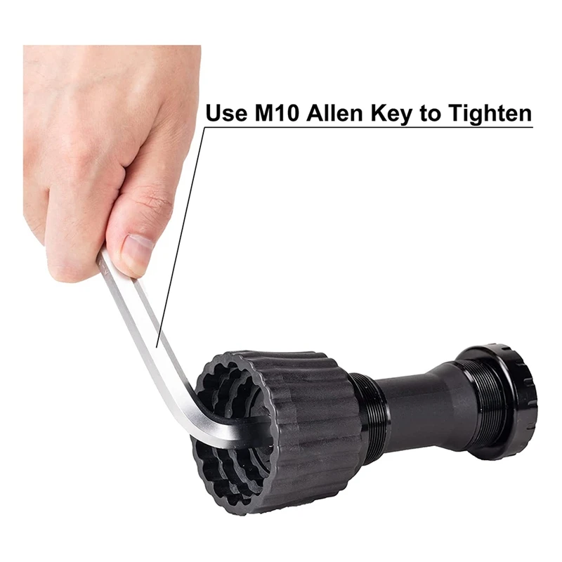 Инструмент для каретки велосипеда 5 в 1 12/16 невырез 39/41/44/46/49 мм Shimano BBR60 BB9100 SRAM Dub 16T