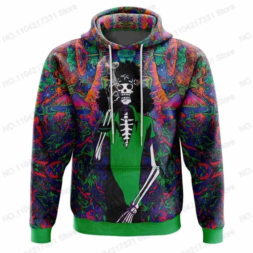 10th One Piece-Аниме Хип-Хоп Модная Уличная Одежда Y2K Harajuku Поп Аниме Принт Осенняя