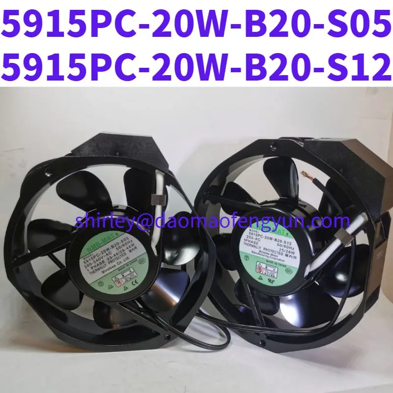 

Brand New 5915PC-20W-B20-S12 5915PC-20W-B20-S05 All-metal axial fan 17238/220V UPS high-temperature cooling fan imported fans